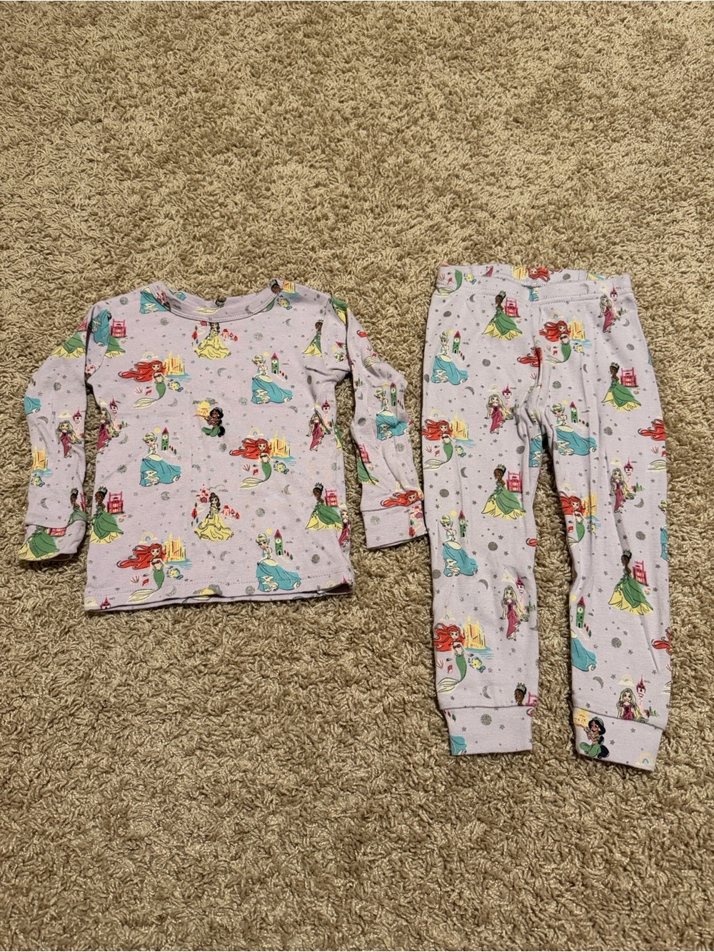 GAP Lavender Princess Print Pajama Set